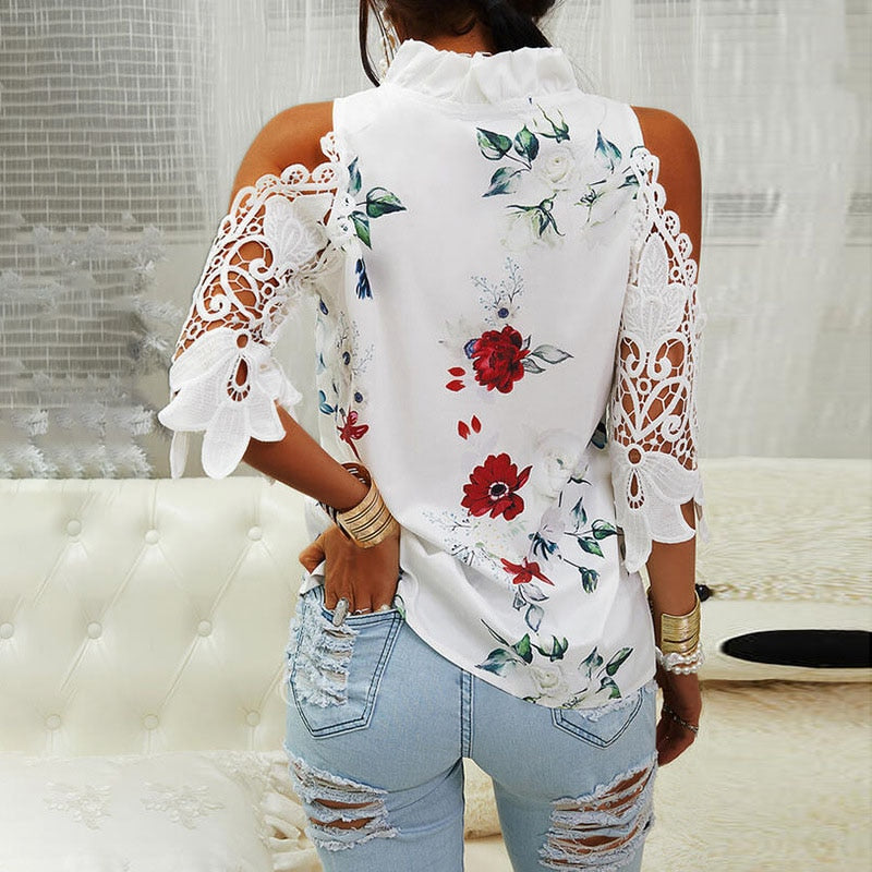 Camisa Feminina Flowers