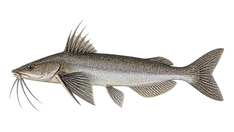Scientific illustration of Tete sea catfish