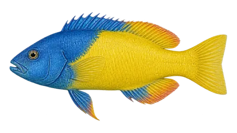 Illustration of Spanish hogfish