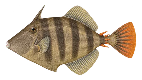 Illustration of Whitespotted filefish