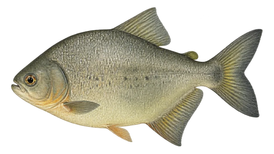 Ilustración científica de Pacu-ovelha