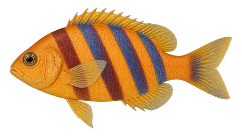 Illustration of Banded yellowfish