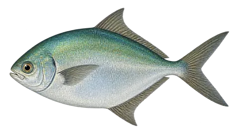Ilustración de Palometa plateada