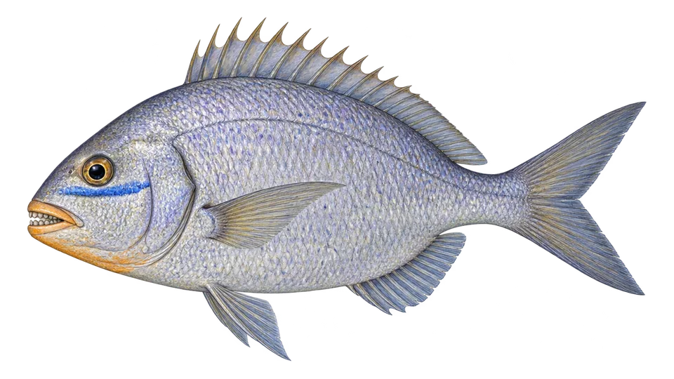 Scientific illustration of Jolthead porgy