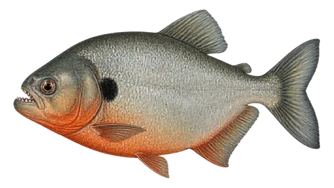 Illustration of Black spot piranha