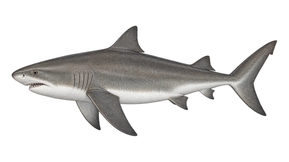 Scientific illustration of Dusky shark