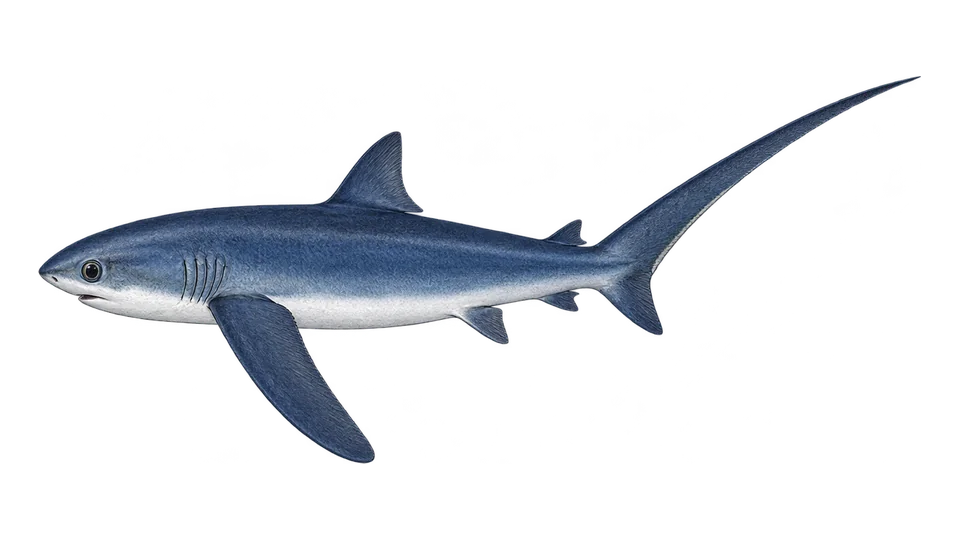 Scientific illustration of Pelagic thresher
