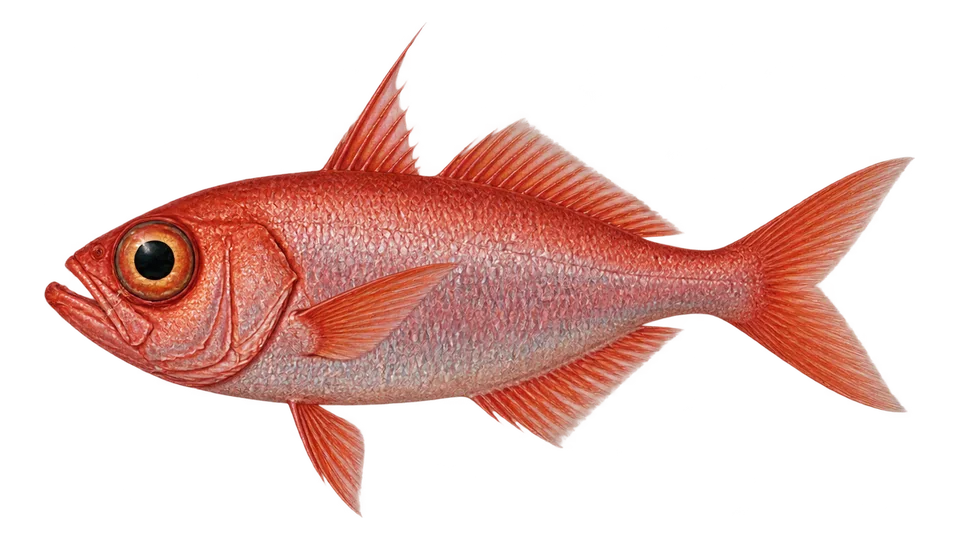 Scientific illustration of Splendid alfonsino